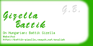 gizella battik business card